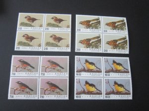 Taiwan Sc 2737-2740 Taiwan Birds Block set MNH