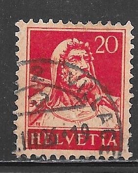 Switzerland 176: 20c William Tell, used, F-VF