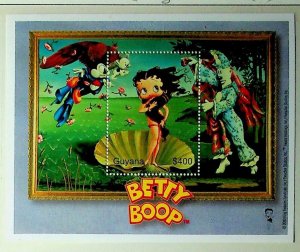 GUYANA Sc 3551 NH SOUVENIR SHEET OF 2000 - BETTY BOOP - (WG20)