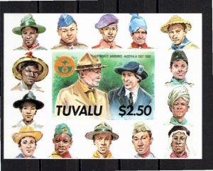 Tuvalu 1987 MNH Sc 464 IMPERFORATE souvenir sheet