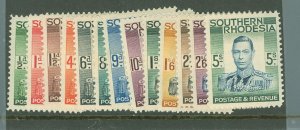 Southern Rhodesia #42-54 Unused Single (Complete Set)