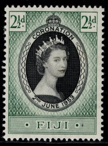 FIJI QEII SG278, 1953 CORONATION, LH MINT.