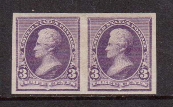 USA #221Pa XF Mint Imperforate Pair