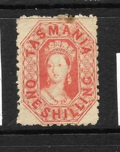 TASMANIA  1870-71  1/-     QV   MLH    P11 1/2   SG 141