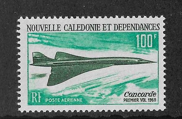 New Caledonia Sc #C63  100Fr  Concorde NH VF