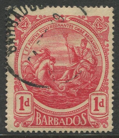 STAMP STATION PERTH Barbados #129 Seal Of The Colony Issue used Wmk 3 -1916-1918