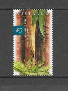 CLEARANCE-AUSTRALIA #1534  MOUNTAIN ASH & TREE FERN  MNH