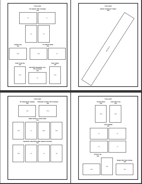 THAILAND STAMP ALBUM PAGES 1883-2011 (510 PDF digital pages)