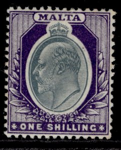 MALTA EDVII SG44, 1s grey & violet, M MINT. Cat £35.