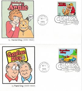 United States # 3000, Comic Strip Classis Collection, Fleetwood First Day Covers