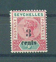 Seychelles sc# 22 mh cat value $1.50