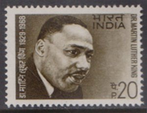 INDIA - 1969 MARTIN LUTHER KING SG#584 - 1V - MINT NH