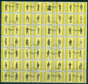 Ajman 1972 Mi#2257-2312 Military Uniforms, yellow background (56v)CTO