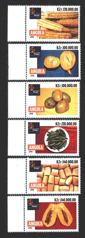 Angola. 1998. 1260-65. Vegetables. MNH.