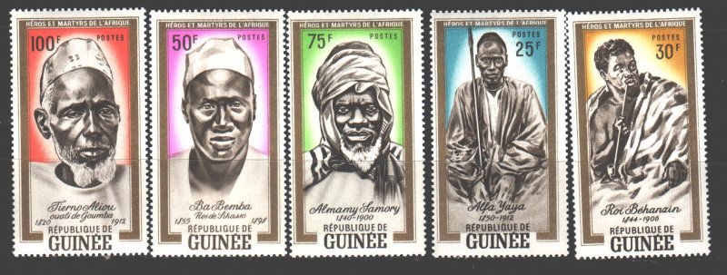 Guinea. 1962. 138-42. Guinean National Heroes. MNH.