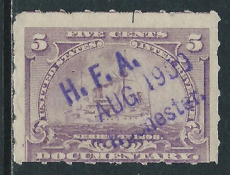 U.S., Scott #R167, 5c Used