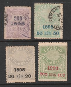 Brazil x 4 old ones 2 used 2 mint from 1898