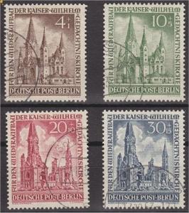 GERMANY, BERLIN Wilhelm Gedächtnis Kirche VFU SET 1953	