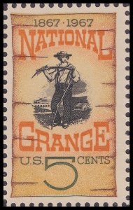 US 1323 National Grange 5c single MNH 1967