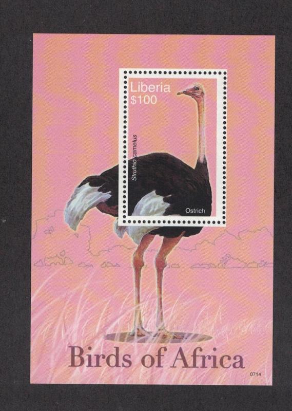 Liberia 2482 - Birds Of Africa. Souvenir Sheet Of 1. MNH. OG.   #02 LIB2482