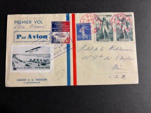 1936 France Airmail First Flight Cover FFC La Baule to Nice Aviation Meeting