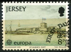 Jersey Sc#188 Used, 8p multi, Europa (C.E.P.T.) 1978 - Architecture (1978)