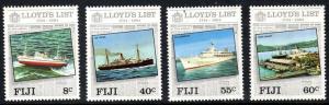 Fiji 1984 Scott 509-512 Lloyd's List MNH