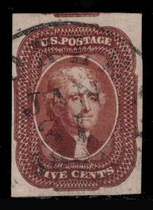 MOMEN: US STAMPS #12 IMPERF USED VF+ LOT #85751**