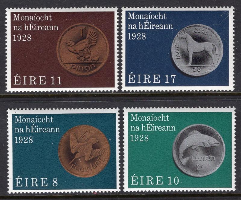 Ireland 436-439 Coins on Stamps MNH VF