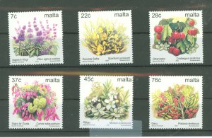 Malta #1102-1107 Mint (NH) Single (Complete Set) (Flowers)