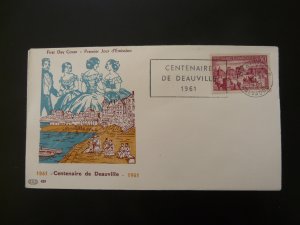 centenary of Deauville city FDC France 1961