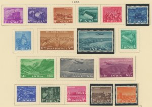 India #254-271 Unused Single (Complete Set)