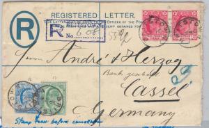 51826 - CAPE of GOOD HOPE - POSTAL STATIONERY REGISTERED COVER from BRITSTOWN