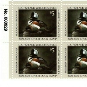 Mac's - JDS29 2021 PLATE SINGLE US Junior Duck Stamp Mint OG NH XF 