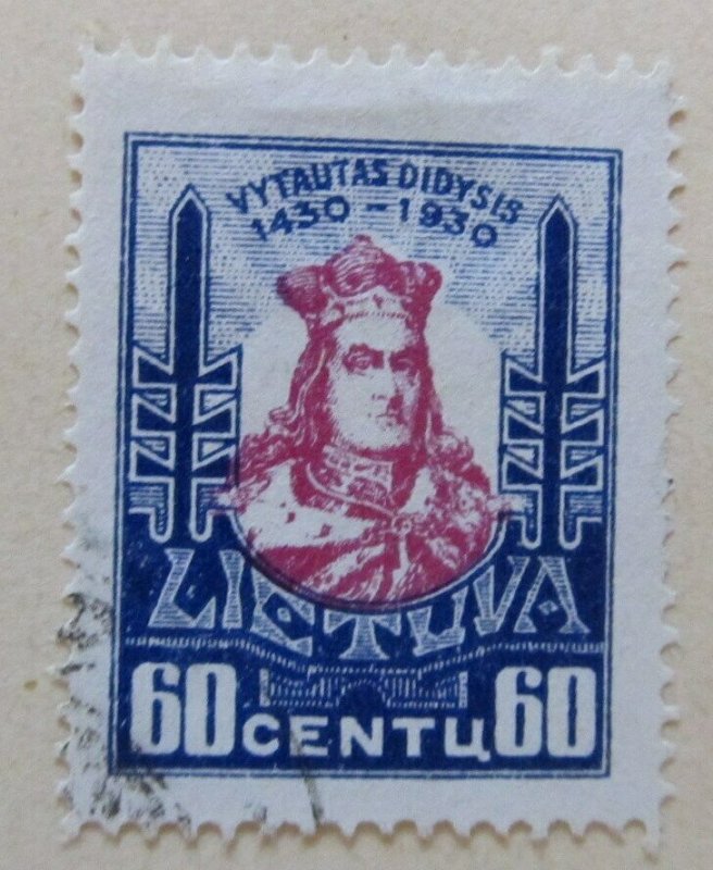 A11P5F66 Litauen Lituanie Lithuania 1930 60c used