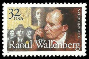 PCBstamps   US #3135 32c Raoul Wallenberg, MNH, (5)