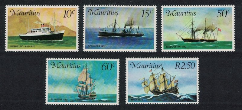 Mauritius Mail Carriers in Mauritius 5v 1976 MNH SC#419-423 SG#501-505