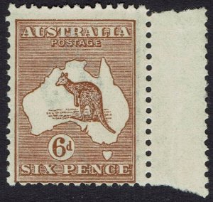 AUSTRALIA 1923 KANGAROO 6D 3RD WMK MNH **