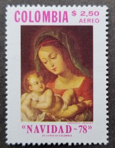 *FREE SHIP Colombia Christmas 1978 Virgin And Child Painting (stamp) MNH