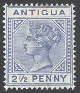 Antigua Sc# 14 MH (a) 1887  2 1/2p ultra Queen Victoria