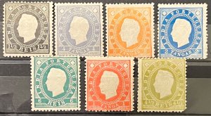 Portuguese India 1886 SC 164-180 Mint Set