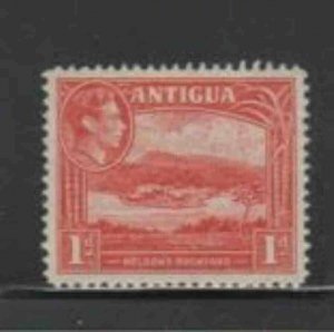 ANTIGUA #85 1938 1p KING GEORGE I & NELSONS DOCKYARD MINT VF LH O.G aa