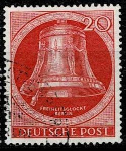 Germany Berlin 1951, Sc.#9N72 used, Liberty Bell, clapper left