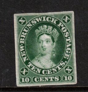 New Brunswick #9DP (Minuse & Pratt #9TC Variety) Very Fine Goodall Die Proof