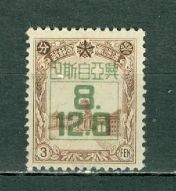 MANCHUKUO 1942 #148 UNUSED NO GUM