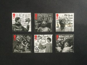 GB 2011. Royal Shakespeare Company. Set of 6 used stamps.