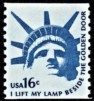 1619  16c Statue of Liberty, Coil Mint Never Hinged OG VF