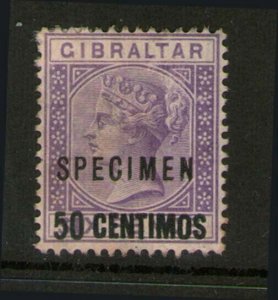 Gibraltar 1889 Sc 27 SPECIMENT