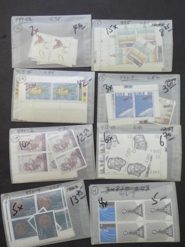 EDW1949SELL : IRELAND Neat grouping of all VF MNH between Years 1975-82 Cat $709