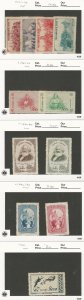 China, Postage Stamp, #171-176, 183-186, 192 Mint Hinged, JFZ